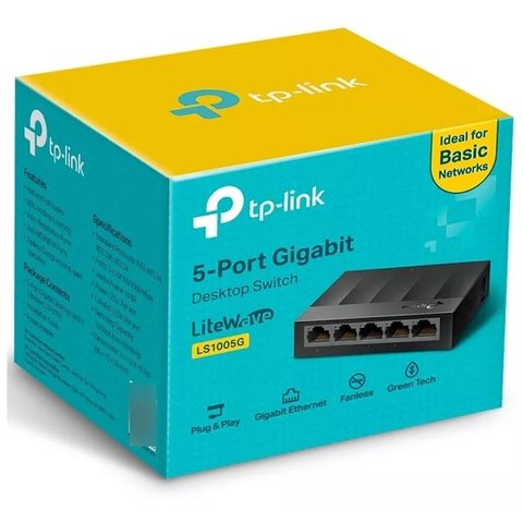 Switch 5 Portas Ls1005g Litewave Gigabit Desktop Tp-link