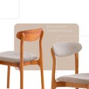 Ver imagem 4 de Conjunto com 2 Cadeiras Noronha Moderna Mobília Brisa/cinamomo Imbuia