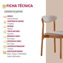 Ver imagem 5 de Conjunto com 2 Cadeiras Noronha Moderna Mobília Brisa/cinamomo Imbuia