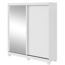 Ver imagem 2 de Guarda-roupa 2 Portas de Correr 2 Gavetas Easy com Espelho e Pés Light Branco