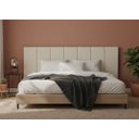 Ver imagem 1 de Cabeceira Casal Modulada Estofada para Cama Box 20cm X 45cm - Suede Off White