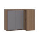 Ver imagem 1 de Armário Aéreo de Cozinha Canto Reto 95cm 2 Portas Aspen Luciane Móveis