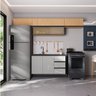 Cozinha Modulada 5 Peças 4 Aéreos 1 Balcão Nara CabeCasa MadeiraOriginals - 2