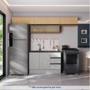 Ver imagem 3 de Cozinha Modulada 5 Peças 4 Aéreos 1 Balcão Nara CabeCasa MadeiraOriginals