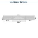 Ver imagem 7 de Cozinha Planejada 5 Peças 4 Aéreos 1 Balcão Nara CabeCasa MadeiraOriginals Marrom/Avena/Cinza Claro