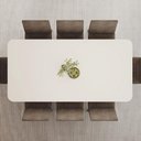 Ver imagem 7 de Mesa de Jantar 8 Lugares 200cm com Vidro Valt Nature/off H02 - Mpozenato