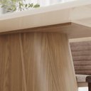 Ver imagem 6 de Mesa de Jantar 8 Lugares 200cm com Vidro Valt Nature/off H02 - Mpozenato