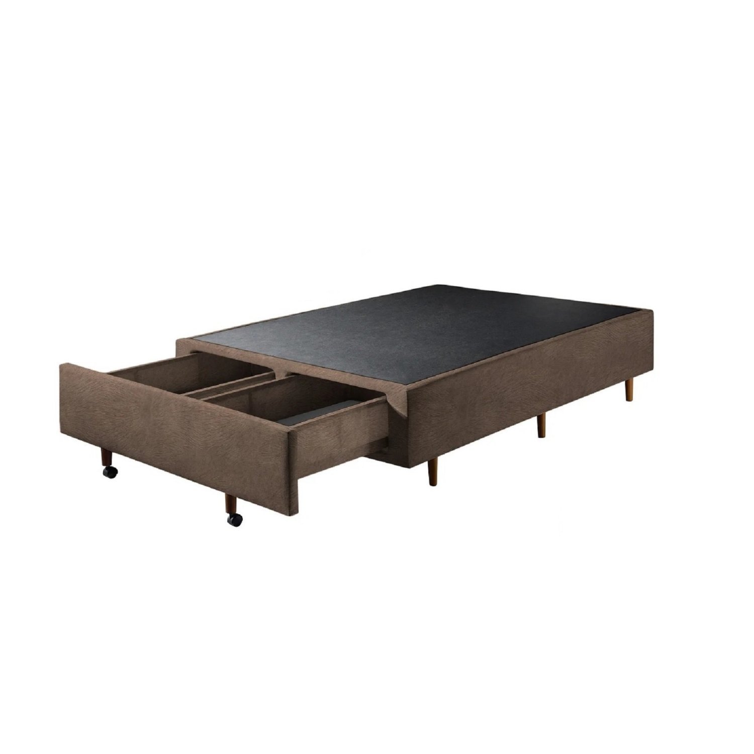 Base Box Casal com Sapateira 138x188x30cm  Suede Areia - 4