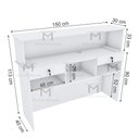 Ver imagem 6 de BALCÃO CAIXA DUPLO PARA ATENDIMENTO M262.B MUNDI MOVEIS