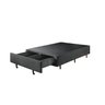 Base Box Casal com Sapateira 138x188x30cm  Suede Cinza - 4