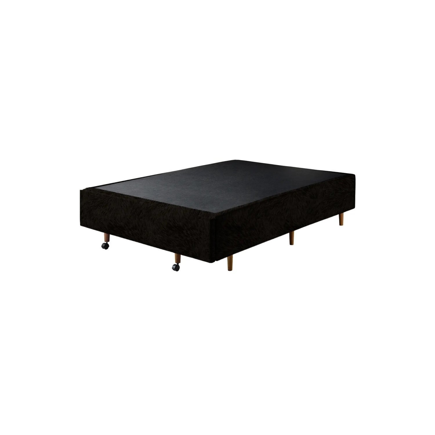 Base Box Casal com Sapateira 138x188x30cm  Suede Marrom - 3