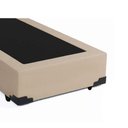 Ver imagem 3 de Cama Box Blindado Solteiro Loja Xerife Sintético Bege 40x88x188
