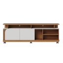 Ver imagem 2 de Rack para TV até 75 Polegadas Ripado 180 cm Rodízio Colibri Freijó/Off White Jurerê
