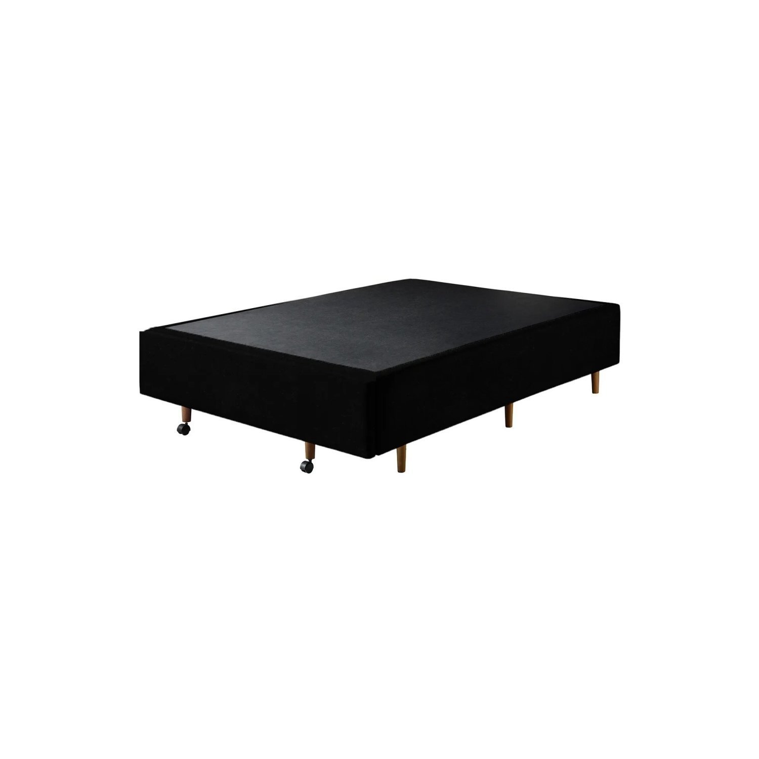 Base Box Casal com Sapateira 138x188x30cm  Suede Preto - 3