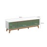 Rack Kappesberg 3 Portas Branco/verde Oliva 180cm - 3