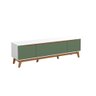 Rack Kappesberg 3 Portas Branco/verde Oliva 180cm - 2