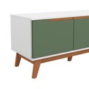Ver imagem 5 de Rack Kappesberg 3 Portas Branco/verde Oliva 180cm