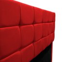 Ver imagem 7 de Cabeceira Estofada Cama Box Casal 140 Cm Ananda Suede:vermelho