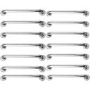 Ver imagem 1 de Barra Alça Apoio 50cm Aço Inox Kit 14 Uni Gestante Idoso Cadeirante Pcd Box Banheiro Escada Corrimao