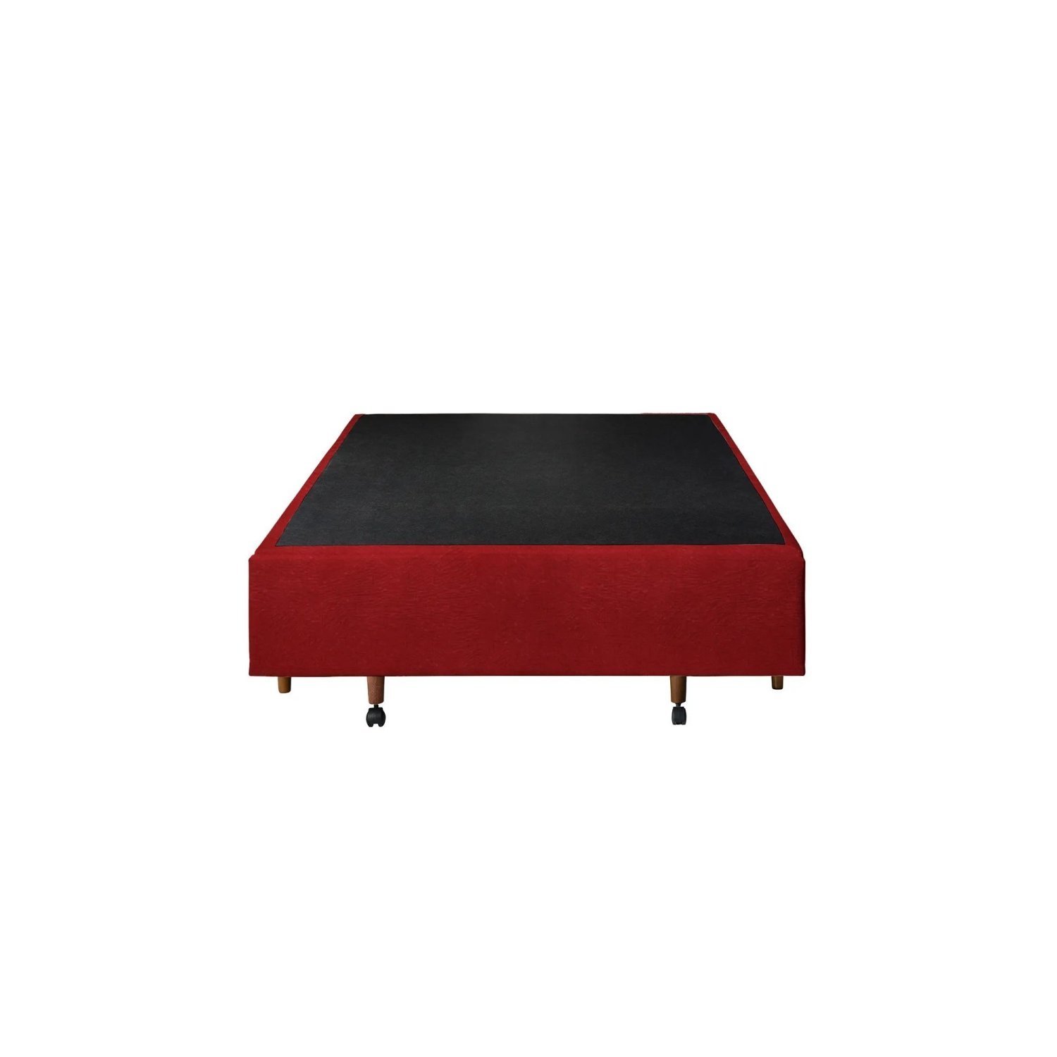 Base Box Casal com Sapateira 138x188x30cm  Suede Vermelho - 6