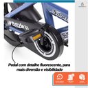 Ver imagem 4 de Bicicleta Infantil Aro 12 Azul Baby Style Speedy com Rodinhas Removíveis Cesto Cestinha Menino Freio