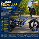 Ver mais imagens de Bicicleta Infantil Aro 12 Azul Baby Style Speedy com Rodinhas Removíveis Cesto Cestinha Menino Freio