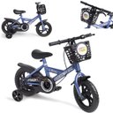 Ver imagem 1 de Bicicleta Infantil Aro 12 Azul Baby Style Speedy com Rodinhas Removíveis Cesto Cestinha Menino Freio