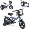 Bicicleta Infantil Aro 12 Azul Baby Style Speedy com Rodinhas Removíveis Cesto Cestinha Menino Freio - 1