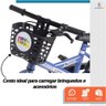 Bicicleta Infantil Aro 12 Azul Baby Style Speedy com Rodinhas Removíveis Cesto Cestinha Menino Freio - 7