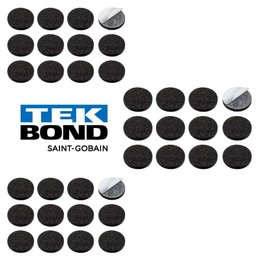 Kit 36 Feltro Protetor Adesivo Pé Sofá Cadeira Mesa Tekbond - 2