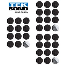 Kit 36 Feltro Protetor Adesivo Pé Sofá Cadeira Mesa Tekbond - 3