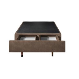 Base Box Queen com Sapateira 158x198x30cm  Suede Areia - 5