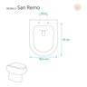 Assento Sanitário Laqueado San Remo Preto para Vaso Hervy - 3