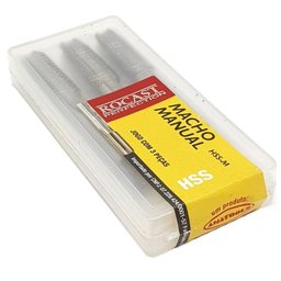 Jogo de Macho Aço Rápido - M 36 X 4,0 - Din 352 - Jg 3 Peças - 22,0094 - Rocast - 4