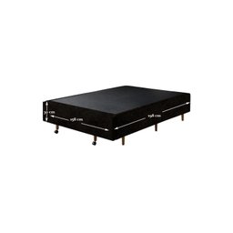 Base Box Queen com Sapateira 158x198x30cm  Suede Marrom - 2
