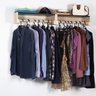 Kit Arara de Roupas Nicho Sapateira e Arara de Parede Preto - 9