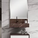 Ver imagem 2 de Bancada em Porcelanato para Banheiro 60cm Pró com Cuba Esculpida 