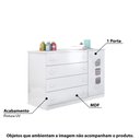 Ver imagem 2 de Cômoda Infantil Lívia com 4 Gavetas - Branco