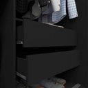 Ver mais imagens de Guarda-Roupa Casal 3 Portas 100% MDF Milão Yescasa Preto