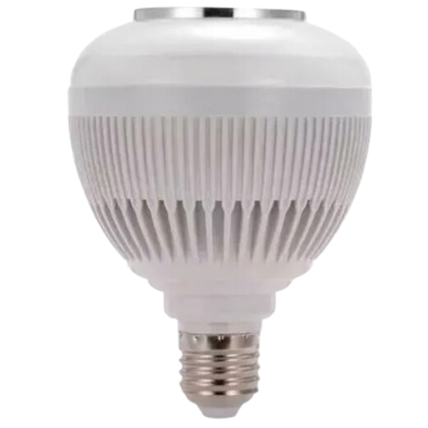 Lâmpada Musical Caixa Som 12w Bluetooth Luz Led Rgb com Cont