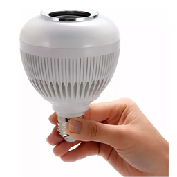 Lâmpada Musical Caixa Som 12w Bluetooth Luz Led Rgb com Cont - 3