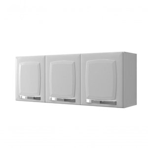 Armário Aereo de Cozinha Itatiaia Rose com 3 Portas Branco - Arm-105