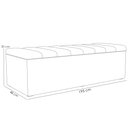 Ver imagem 5 de Calçadeira Recamier Baú para Cama de Casal King Dália 195x50 Cm W01 Facto Preto - Lyam