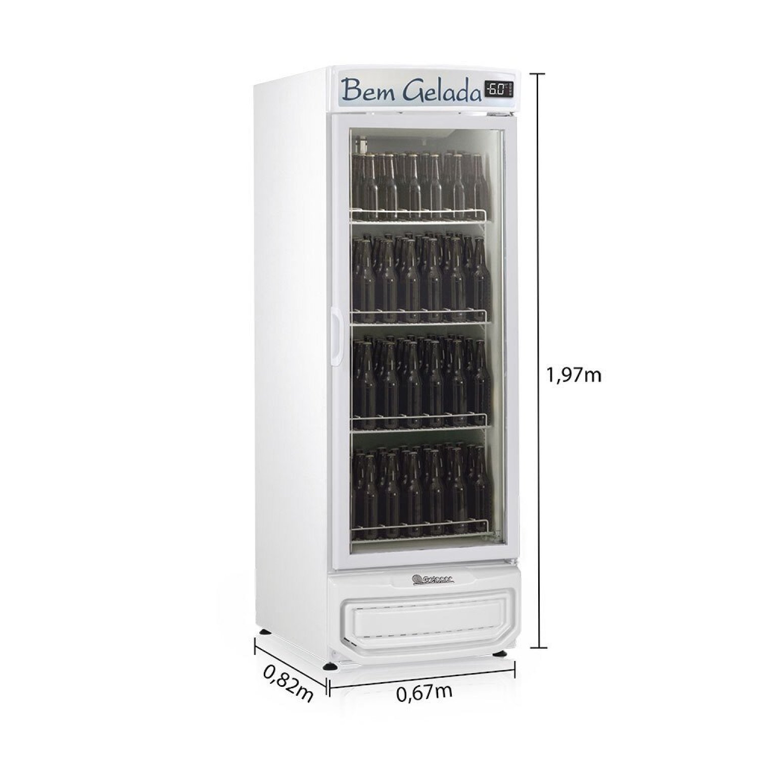Cervejeira 570 Litros Frost Free Porta Vidro GRB-57 V BR Gelopar