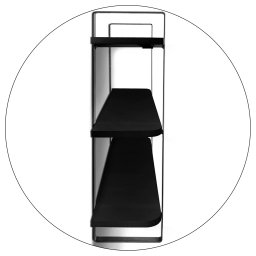 Prateleira Tripla Nicho Hone Modelo Industrial Decoração Casa 60x15 Prata/Preta - 6