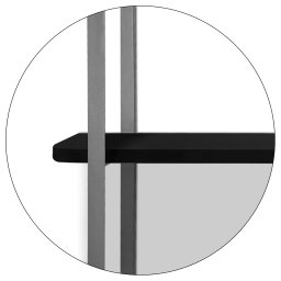 Prateleira Tripla Nicho Hone Modelo Industrial Decoração Casa 60x15 Prata/Preta - 4