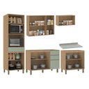 Ver imagem 4 de Cozinha Completa 5 Peças com Espaços para Micro-ondas e Tampo 270 Cm Slim Luciane Móveis