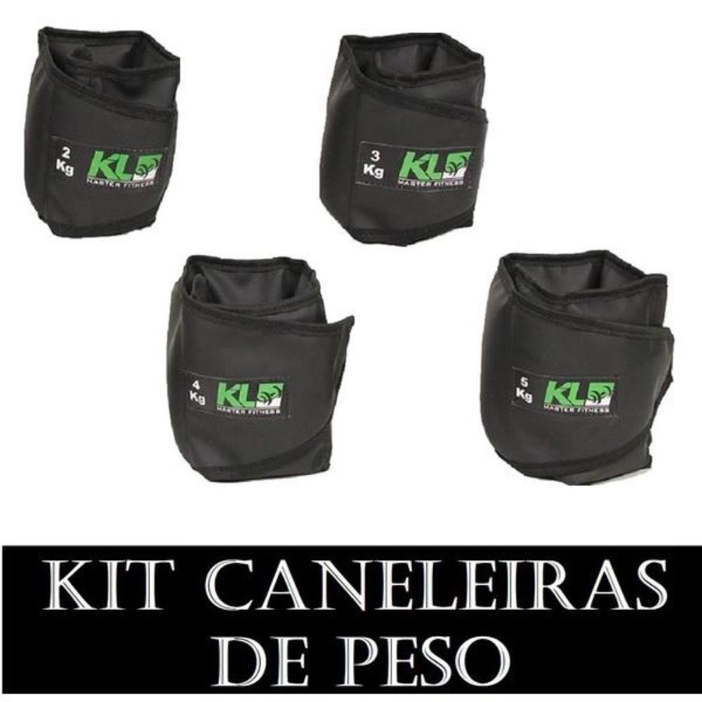 Kit Caneleira Tornozeleira De Peso 2kg 3kg 4kg 5kg Fixa