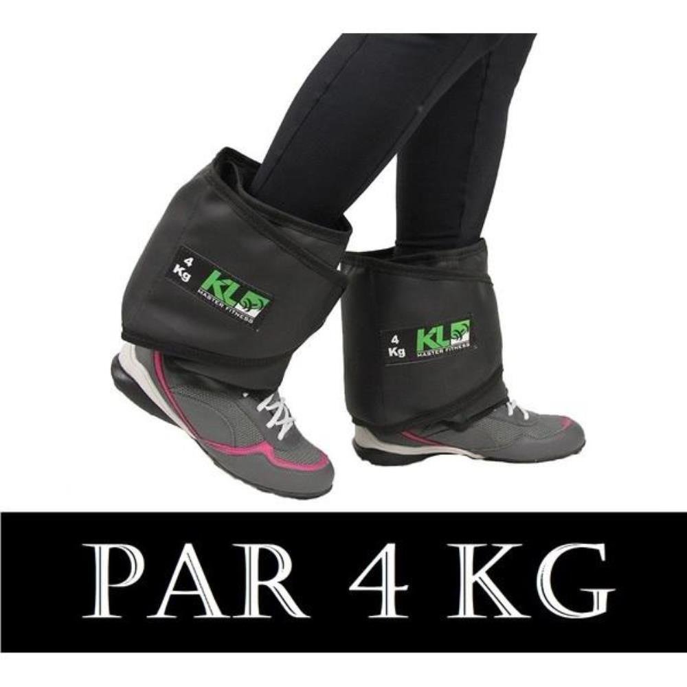 Kit Caneleira Tornozeleira De Peso 2kg 3kg 4kg 5kg Fixa - 4