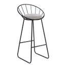 Ver imagem 1 de Banco Alto Sunset Banqueta Estofada Balcão Cozinha Churrasqueira - Preto